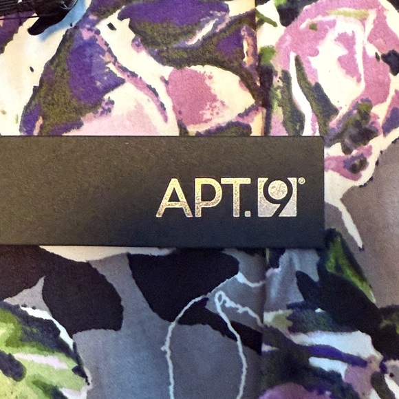 NWT Apt 9 Gray Floral Size 6 Fit And Flare Sleeveless Dress Belt Not Included - Picture 7 of 16